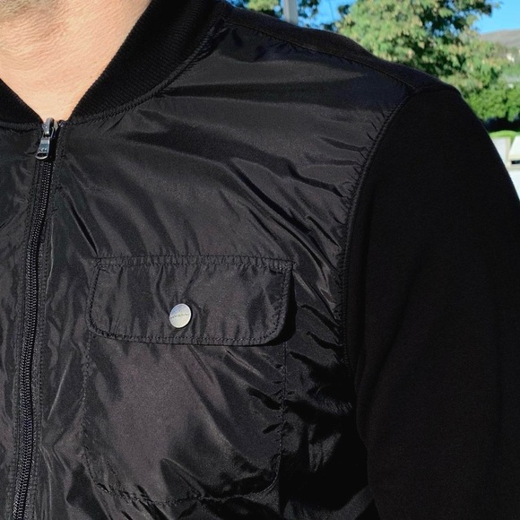 MICHAEL Michael Kors Men's Black Bomber Jacket - Picture 2 of 9